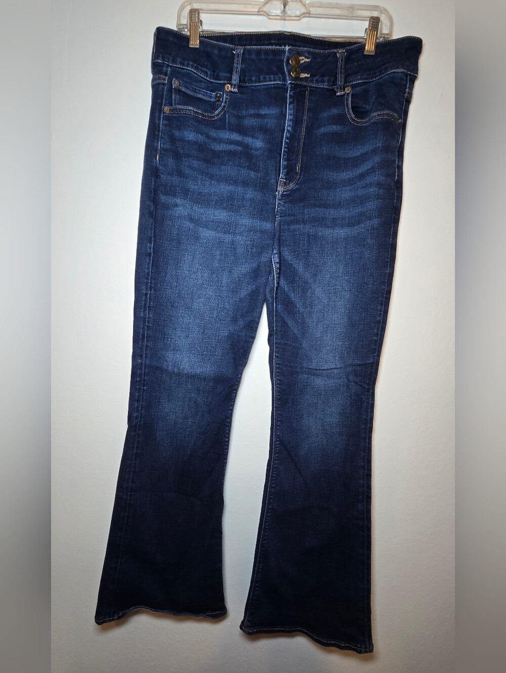 American Eagle High Rise Artist Flare Jeans Womens Size 16